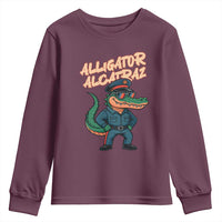 Alligator Alcatraz Political Youth Sweatshirt Funny Florida Gator Cop with Attitude - Wonder Print Shop