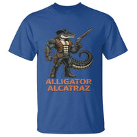 Alligator Alcatraz Gunslinger T Shirt Swamp Outlaw Satire Patriotic Rebel - Wonder Print Shop