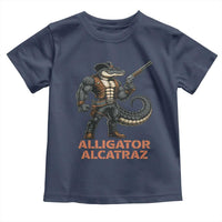 Alligator Alcatraz Gunslinger Toddler T Shirt Swamp Outlaw Satire Patriotic Rebel - Wonder Print Shop
