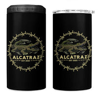 Alligator Alcatraz 2025 4 in 1 Can Cooler Tumbler Gator Lockdown Political Satire Barbed Wire Swamp Humor - Wonder Print Shop