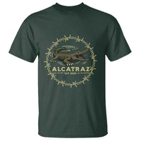 Alligator Alcatraz 2025 T Shirt Gator Lockdown Political Satire Barbed Wire Swamp Humor - Wonder Print Shop