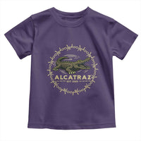 Alligator Alcatraz 2025 Toddler T Shirt Gator Lockdown Political Satire Barbed Wire Swamp Humor - Wonder Print Shop