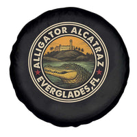 Alligator Alcatraz Everglades Florida Spare Tire Cover Vintage Political Satire Retro - Wonder Print Shop