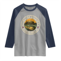 Alligator Alcatraz Everglades Florida Raglan Shirt Vintage Political Satire Retro - Wonder Print Shop