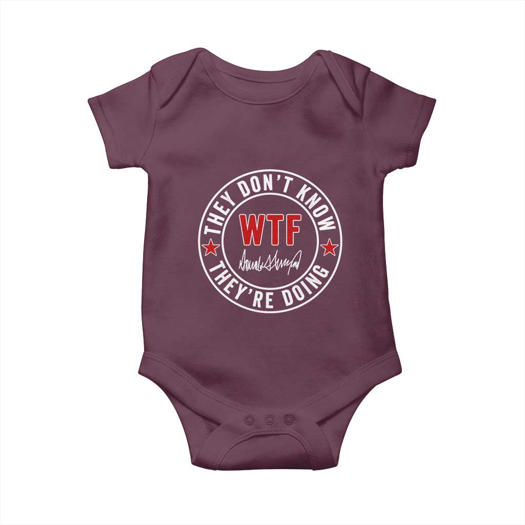 They Don’t Know WTF They’re Doing Baby Onesie Political Sarcasm - Wonder Print Shop