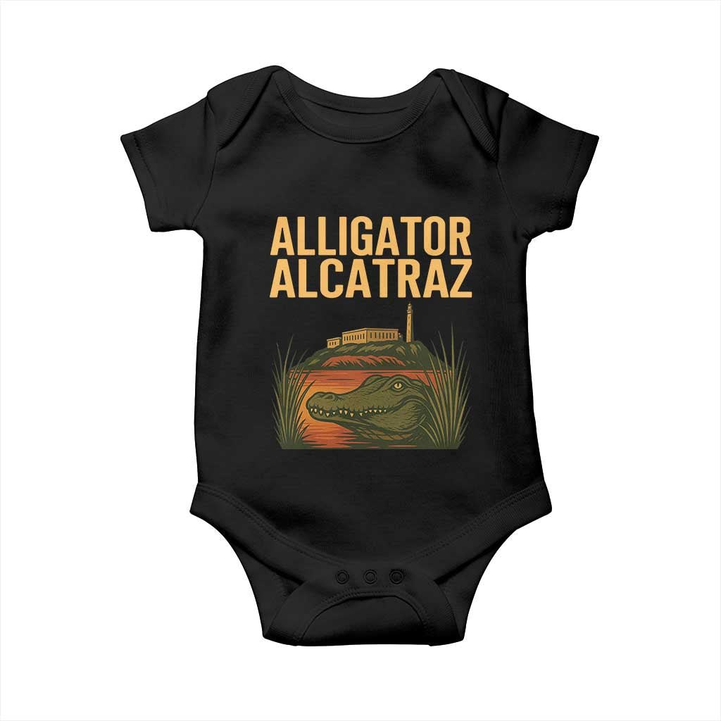 Alligator Alcatraz Florida Baby Onesie Political Swamp Prison Dark Humor - Wonder Print Shop