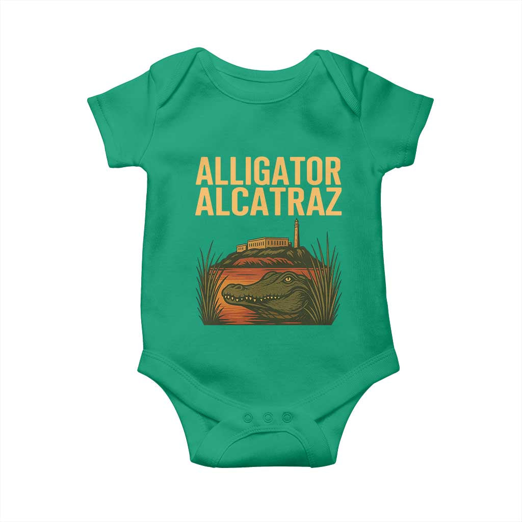 Alligator Alcatraz Florida Baby Onesie Political Swamp Prison Dark Humor - Wonder Print Shop