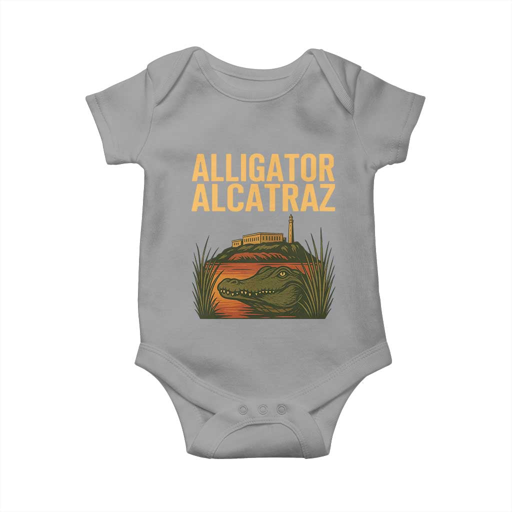 Alligator Alcatraz Florida Baby Onesie Political Swamp Prison Dark Humor - Wonder Print Shop