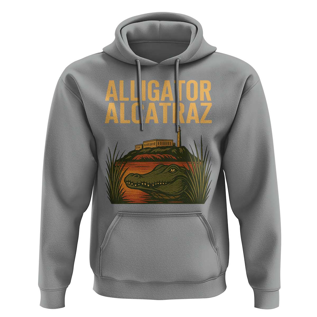 Alligator Alcatraz Florida Hoodie Political Swamp Prison Dark Humor - Wonder Print Shop