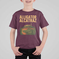 Alligator Alcatraz Florida T Shirt For Kid Political Swamp Prison Dark Humor - Wonder Print Shop