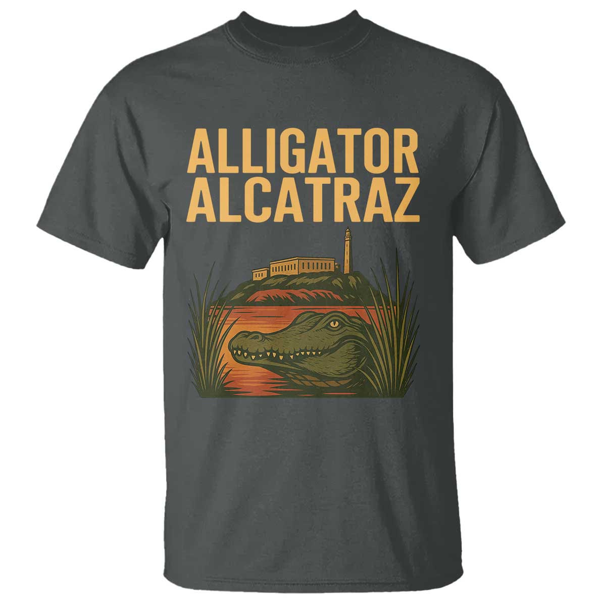 Alligator Alcatraz Florida T Shirt Political Swamp Prison Dark Humor - Wonder Print Shop
