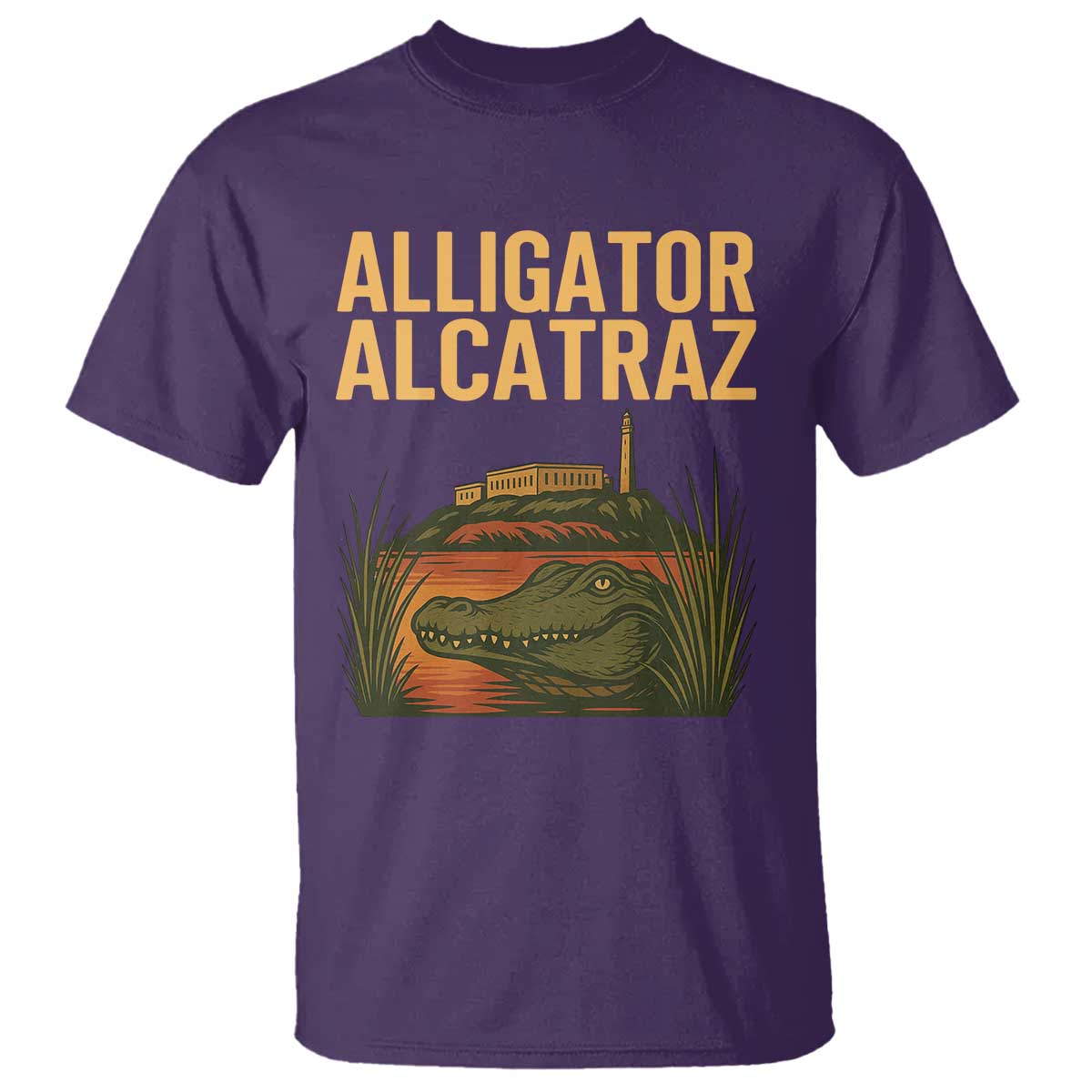 Alligator Alcatraz Florida T Shirt Political Swamp Prison Dark Humor - Wonder Print Shop
