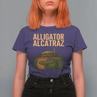 Alligator Alcatraz Florida T Shirt For Women Political Swamp Prison Dark Humor - Wonder Print Shop