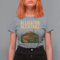 Alligator Alcatraz Florida T Shirt For Women Political Swamp Prison Dark Humor - Wonder Print Shop
