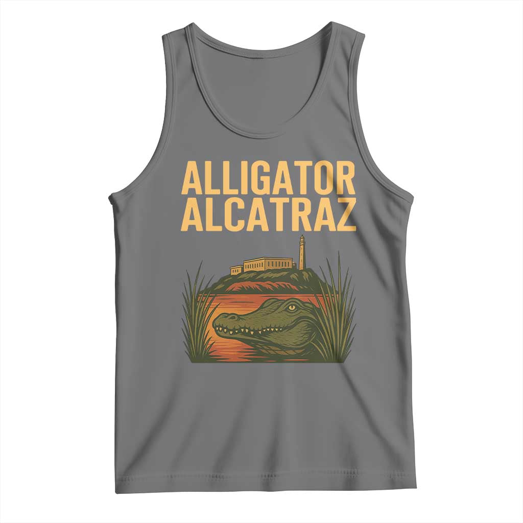 Alligator Alcatraz Florida Tank Top Political Swamp Prison Dark Humor - Wonder Print Shop