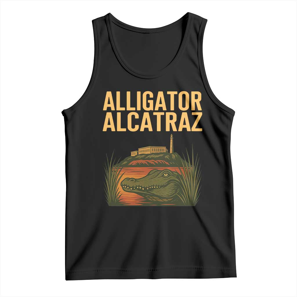 Alligator Alcatraz Florida Tank Top Political Swamp Prison Dark Humor - Wonder Print Shop