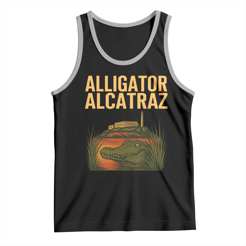 Alligator Alcatraz Florida Tank Top Political Swamp Prison Dark Humor - Wonder Print Shop