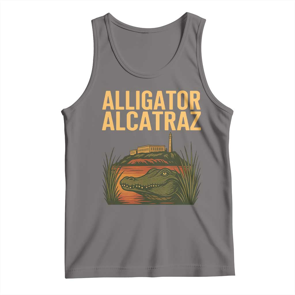 Alligator Alcatraz Florida Tank Top Political Swamp Prison Dark Humor - Wonder Print Shop