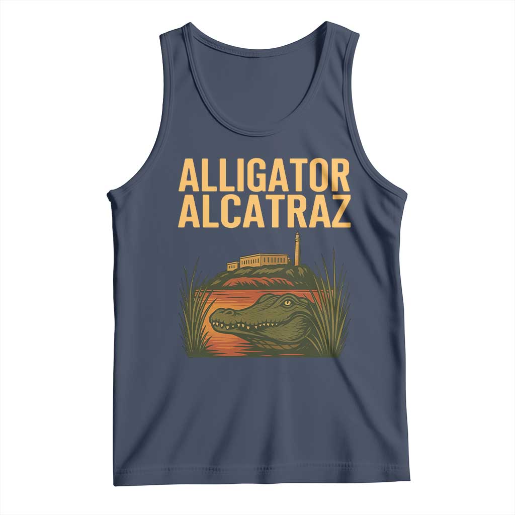 Alligator Alcatraz Florida Tank Top Political Swamp Prison Dark Humor - Wonder Print Shop