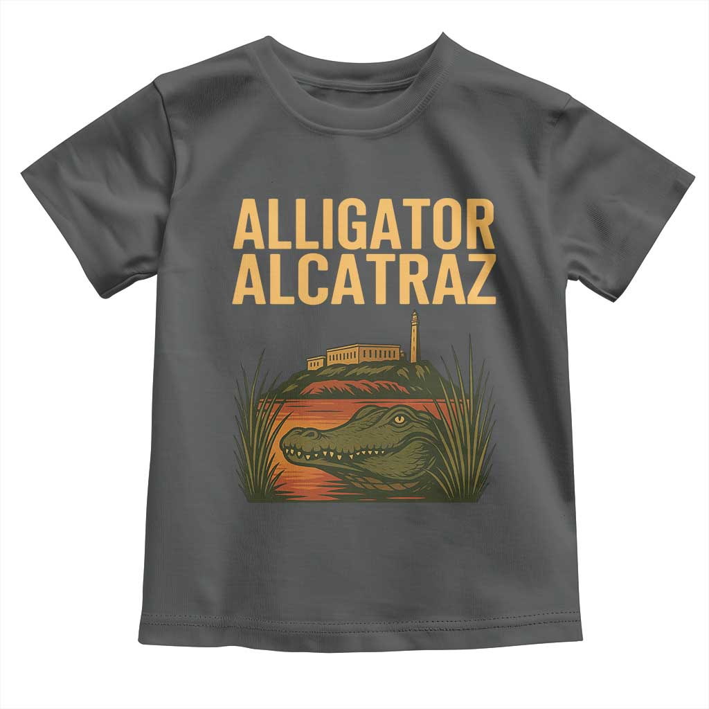 Alligator Alcatraz Florida Toddler T Shirt Political Swamp Prison Dark Humor - Wonder Print Shop