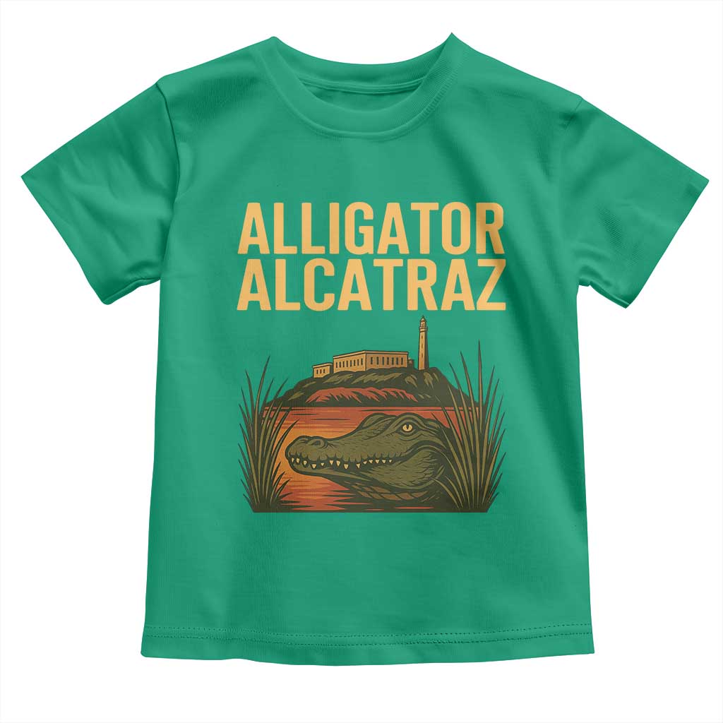 Alligator Alcatraz Florida Toddler T Shirt Political Swamp Prison Dark Humor - Wonder Print Shop