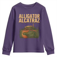 Alligator Alcatraz Florida Youth Sweatshirt Political Swamp Prison Dark Humor - Wonder Print Shop