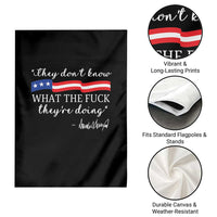 They Dont Know WTF They Are Doing Garden Flag Red White Blue - Wonder Print Shop