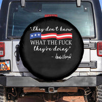 They Dont Know WTF They Are Doing Spare Tire Cover Red White Blue - Wonder Print Shop