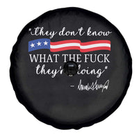They Dont Know WTF They Are Doing Spare Tire Cover Red White Blue - Wonder Print Shop