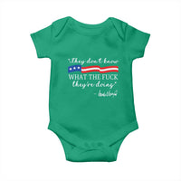 They Dont Know WTF They Are Doing Baby Onesie Red White Blue - Wonder Print Shop