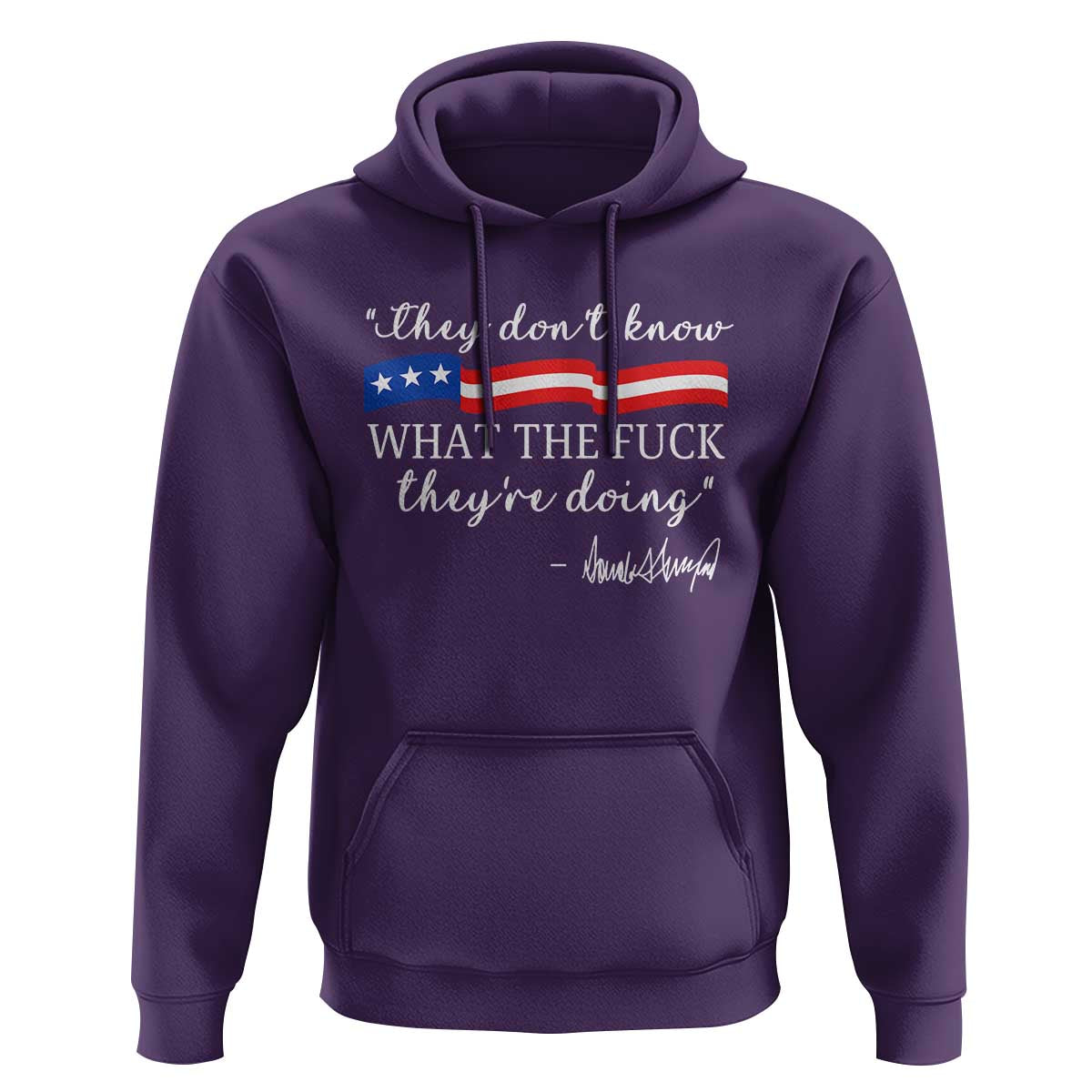 They Dont Know WTF They Are Doing Hoodie Red White Blue - Wonder Print Shop
