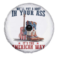 Funny Boot in Your Ass American Way Spare Tire Cover Patriotic Country Style USA Pride - Wonder Print Shop