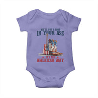 Funny Boot in Your Ass American Way Baby Onesie Patriotic Country Style USA Pride - Wonder Print Shop
