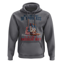 Funny Boot in Your Ass American Way Hoodie Patriotic Country Style USA Pride - Wonder Print Shop