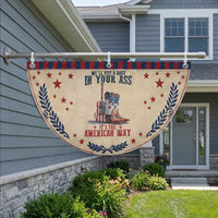 Funny Boot in Your Ass American Way Patriotic Fan Flag Country Style USA Pride