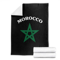 Morocco Pride Flag Star Throw Blanket Patriotic Moroccan Heritage Souvenir