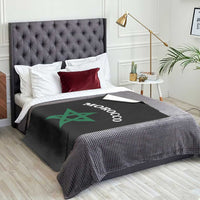 Morocco Pride Flag Star Throw Blanket Patriotic Moroccan Heritage Souvenir