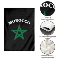 Morocco Pride Flag Star Garden Flag Patriotic Moroccan Heritage Souvenir
