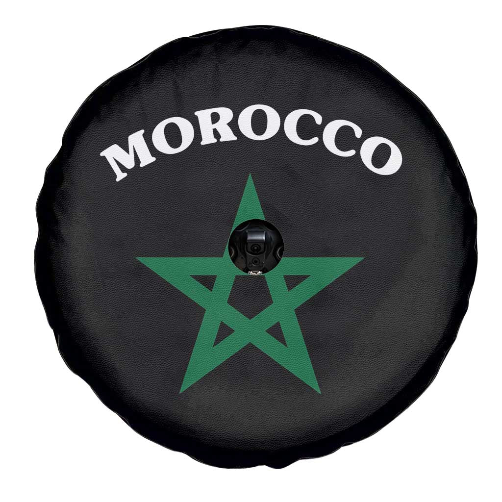 Morocco Pride Flag Star Spare Tire Cover Patriotic Moroccan Heritage Souvenir