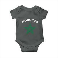 Morocco Pride Flag Star Baby Onesie Patriotic Moroccan Heritage Souvenir