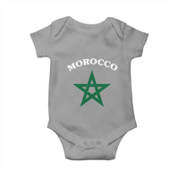 Morocco Pride Flag Star Baby Onesie Patriotic Moroccan Heritage Souvenir