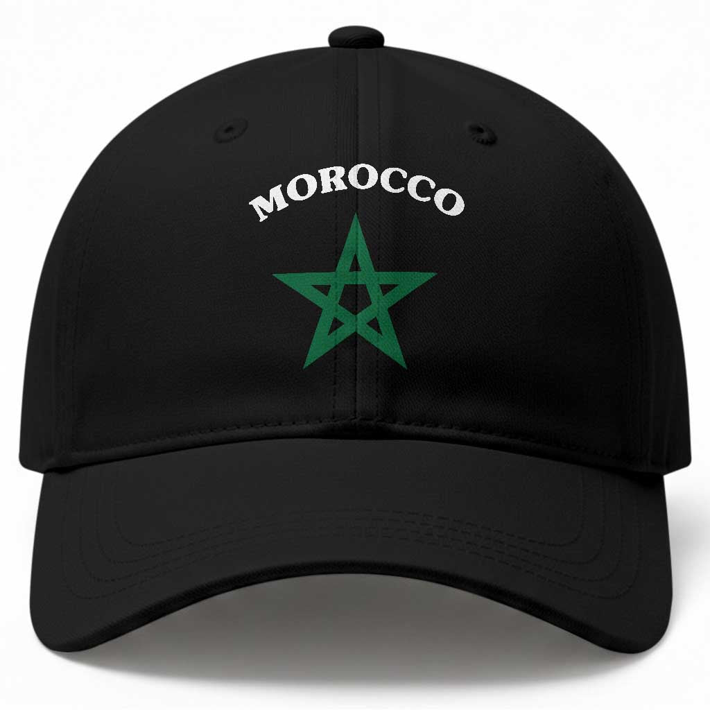 Morocco Pride Flag Star Baseball Cap Patriotic Moroccan Heritage Souvenir