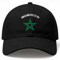 Morocco Pride Flag Star Baseball Cap Patriotic Moroccan Heritage Souvenir