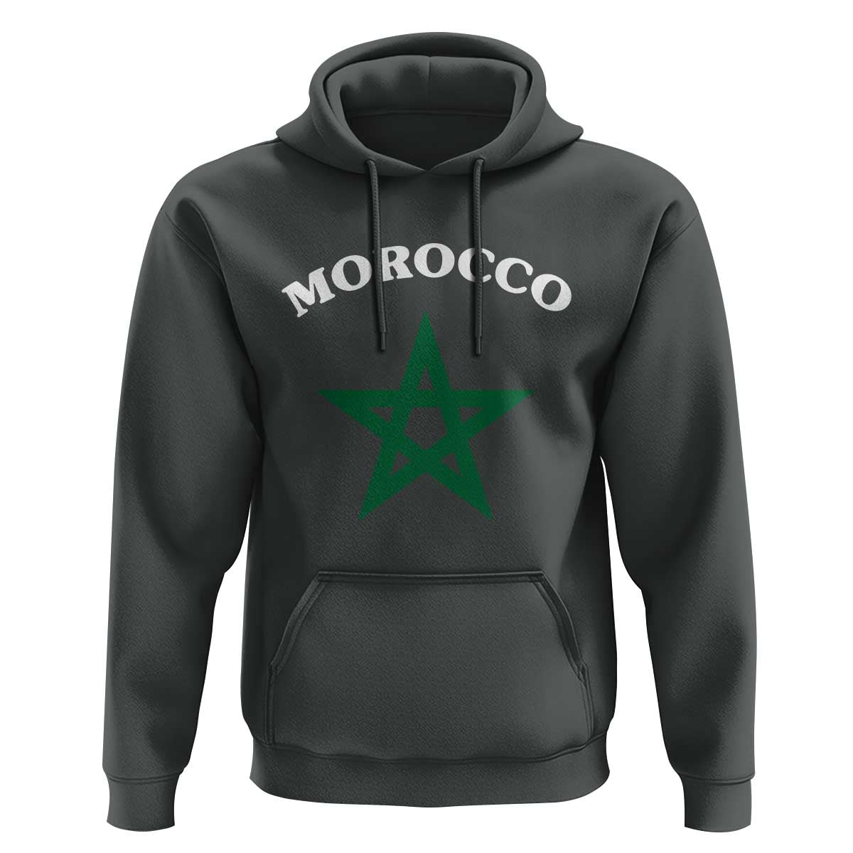 Morocco Pride Flag Star Hoodie Patriotic Moroccan Heritage Souvenir
