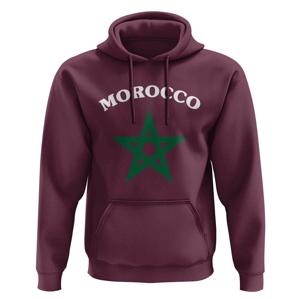 Morocco Pride Flag Star Hoodie Patriotic Moroccan Heritage Souvenir
