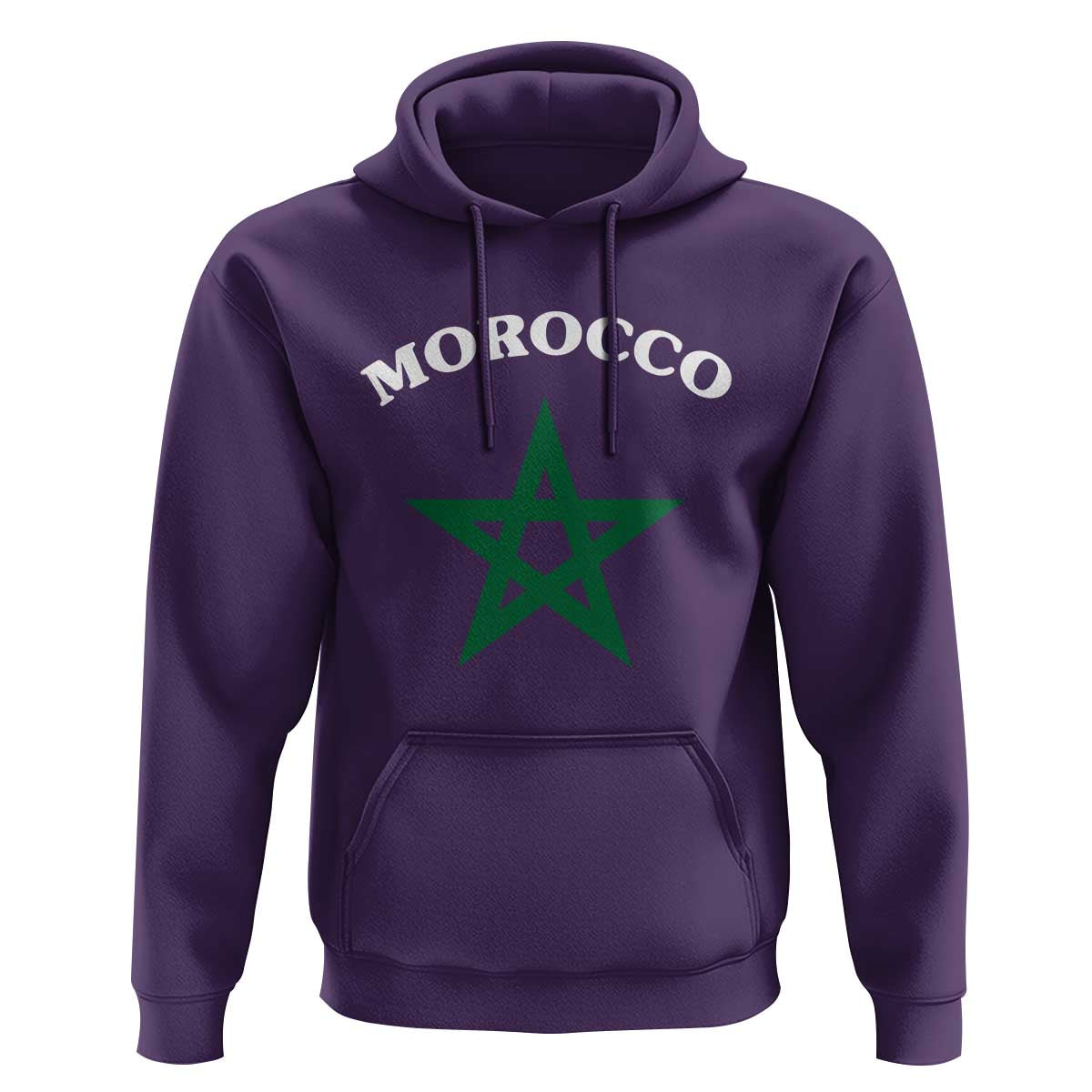 Morocco Pride Flag Star Hoodie Patriotic Moroccan Heritage Souvenir