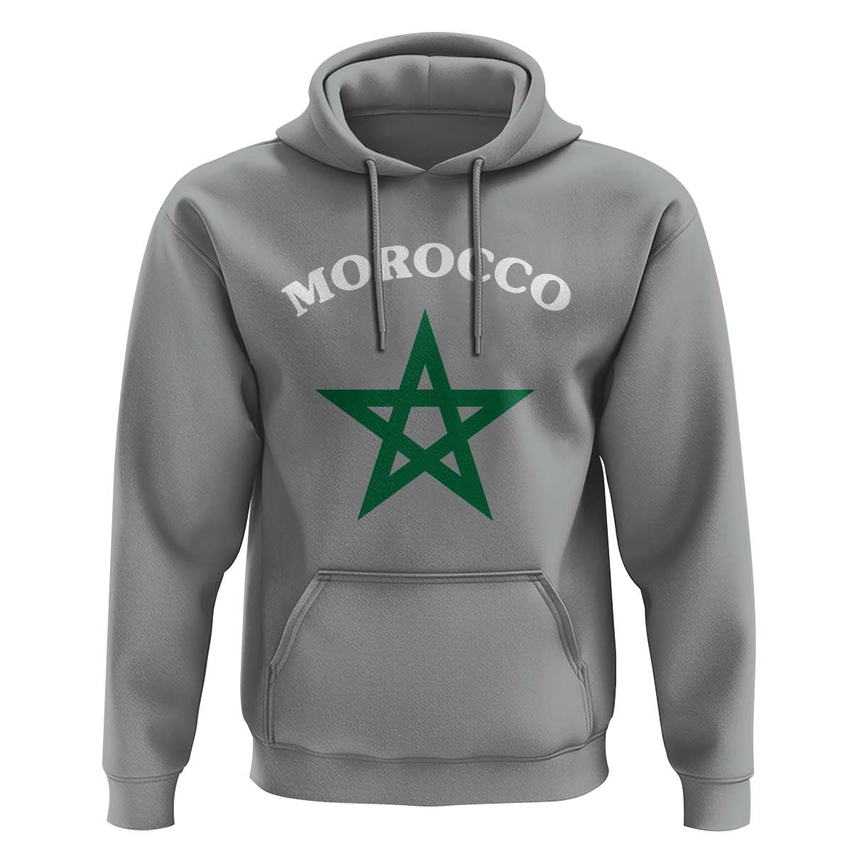 Morocco Pride Flag Star Hoodie Patriotic Moroccan Heritage Souvenir
