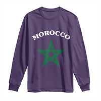 Morocco Pride Flag Star Long Sleeve Shirt Patriotic Moroccan Heritage Souvenir