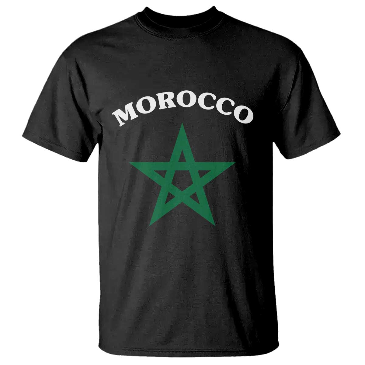 Morocco Pride Flag Star T Shirt Patriotic Moroccan Heritage Souvenir