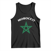 Morocco Pride Flag Star Tank Top Patriotic Moroccan Heritage Souvenir